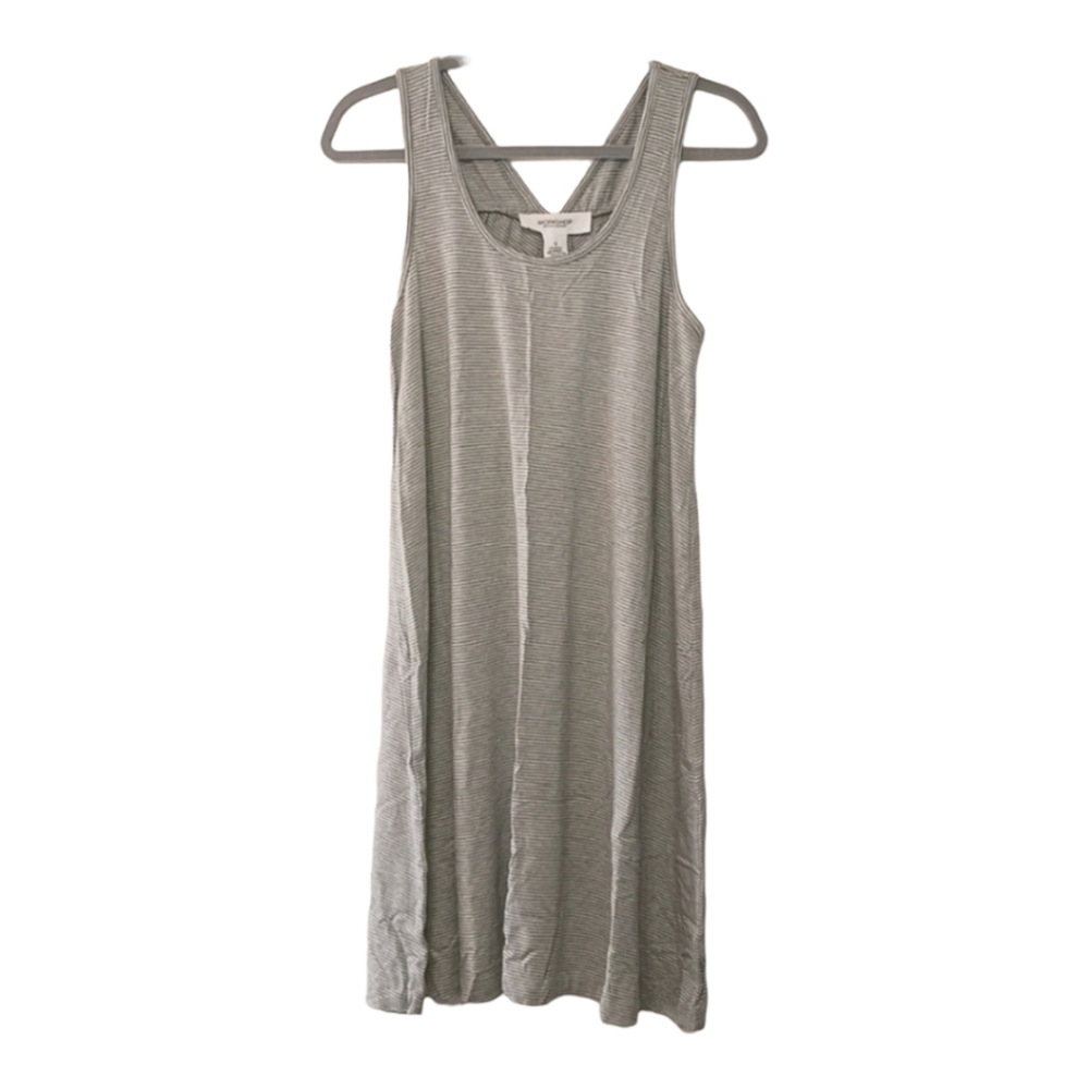 Workshop  Gray stripe sleeveless Tank dress,size S